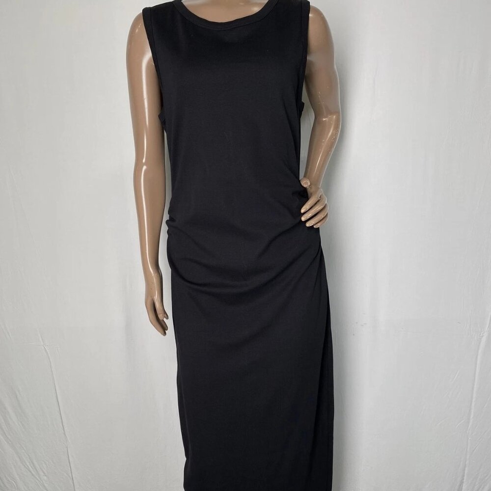 AllSaints Women's Katarina Boat Neck Maxi Dress Black Size 12